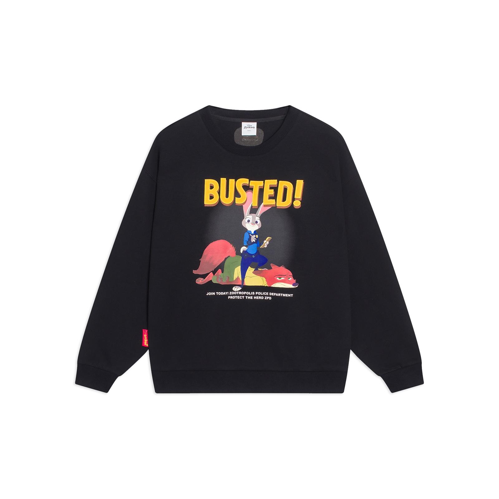 Li-Ning x Disney Zootopia Graphic Sweatshirt Black Men s AWDT343-2 XXL