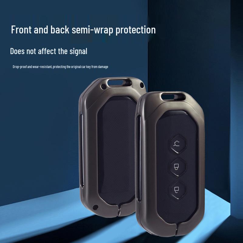 Wuling Capgemini Car Key Premium Metal Protective Case with Buckle