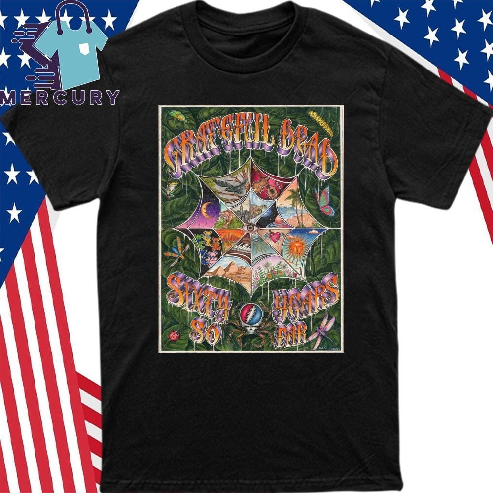 

Ограниченная серия Футболка унисекс с постером к 60-летию Grateful Dead S