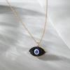 Bohemian Vintage Turkish Evil Eye Pendant Necklace Fashion Clavicle Chain Statement Long Necklace Women Jewelry