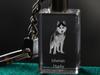 Siberian Husky, Chukcha - Kryształowy brelok ze zdjęciem psa, podświetlany brelok, wyjątkowy prezent od marki Art-Dog