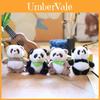 Portachiavi Peluche Panda Super Morbido Carino Peluche Corto Riempito di Cotone PP