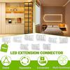 8mmLED connector 3Pin dual-color temperature light strip solderless buckle connector plate to wire crystal buckle 20pcs