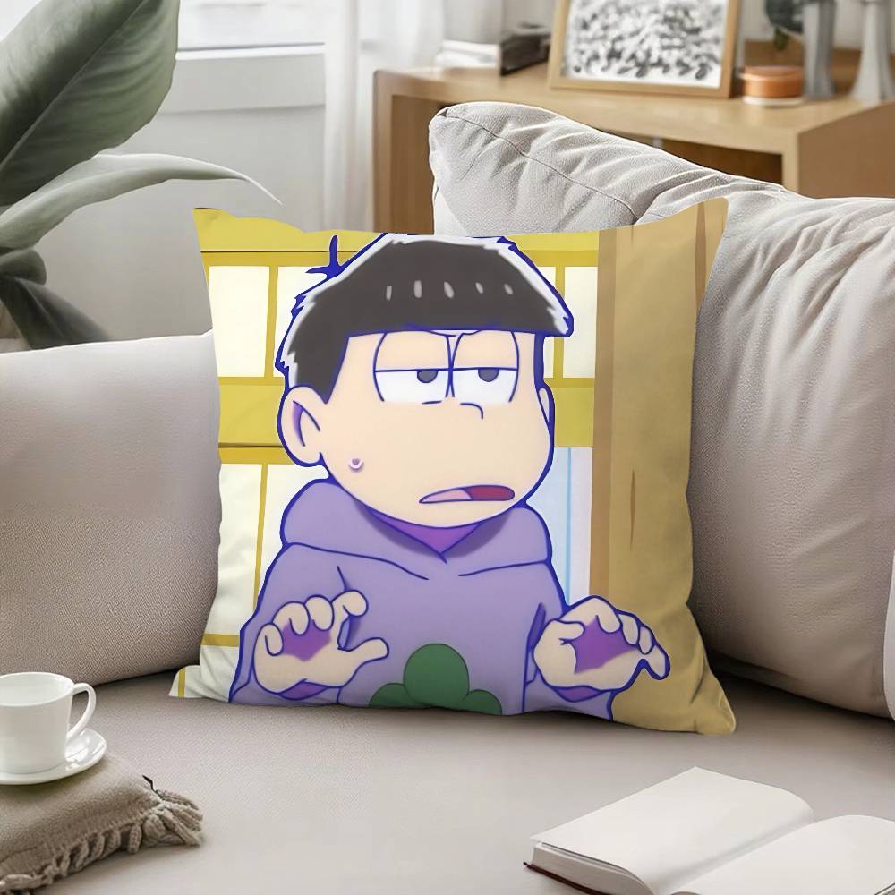 Anime M-Mr. Osomatsu-S Throw Pillow Covers Pattern Cushion Cover Suitable For Sofa Bedroom Car Pillow Cover
