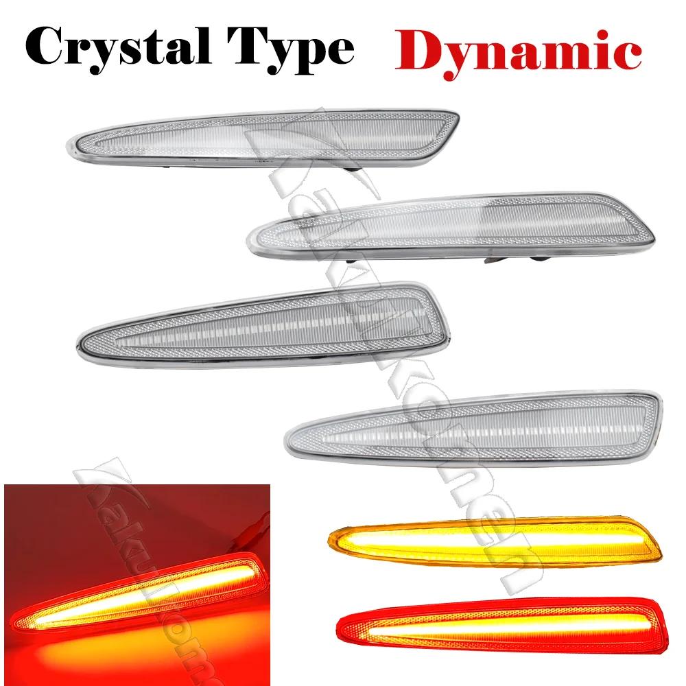 

Для Chevrolet Chevy Corvette C6 2005-2013 Полностью светодиодный боковой габаритный огонь Передний Задний Янтарный Красный Автомобильная лампа указателя поворота 12 В