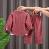 Kids Corduroy 3-Piece Clothing Set Boys Cartoon Print Tee  Jacket  Pants Casual Outfit For Toddlers