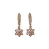1 Pair Snowflakes Dangle Earrings for Women Zirconia Earring Jewelry Wedding Party Accessories