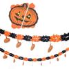 Halloween Paper Garlands: Bat, Pumpkin, Spider & Ghost Decorations