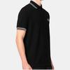 Stone Island Logo Patch Short Sleeve Polo Shirt Men Polo Shirts Black K1S1522002SCS0018-V0029