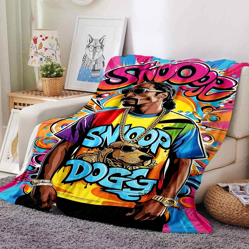 

1pc Snoop Dogg Themed Printed Soft and Comfortable Home Blanket, Small Throw Blanket, Nap Blanket, Suitable as a Gift l044 80cmx120cm(31inx47in)
