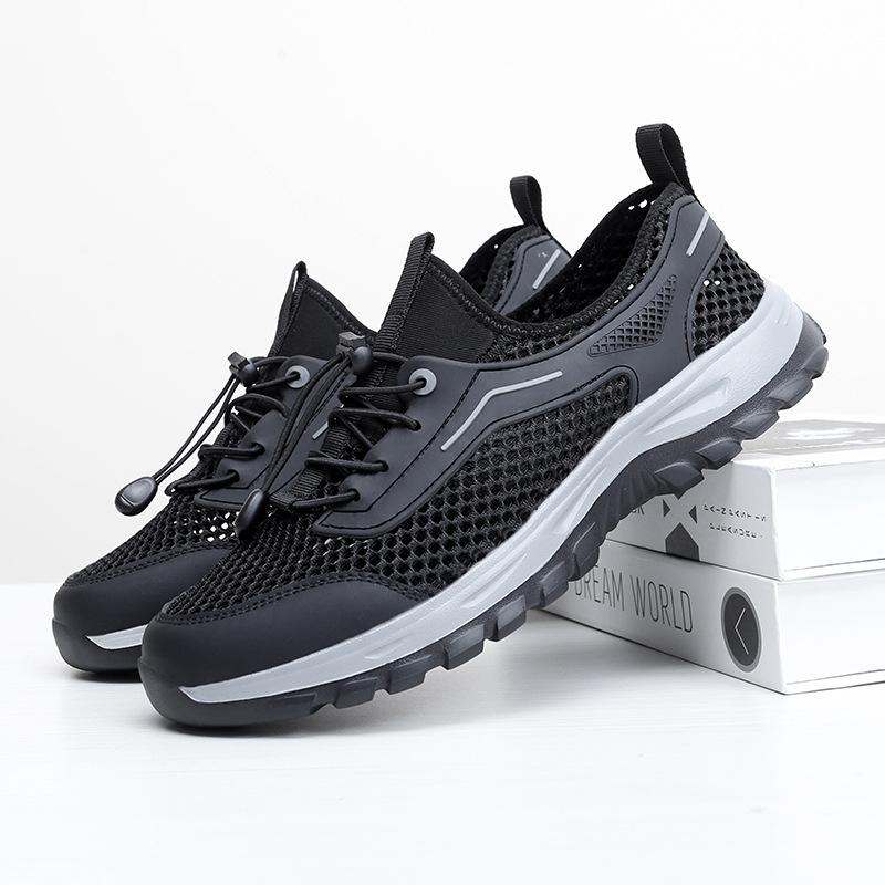 Men's net shoes spring new breathable wading shoes men's sports casual running shoes mesh hiking shoes