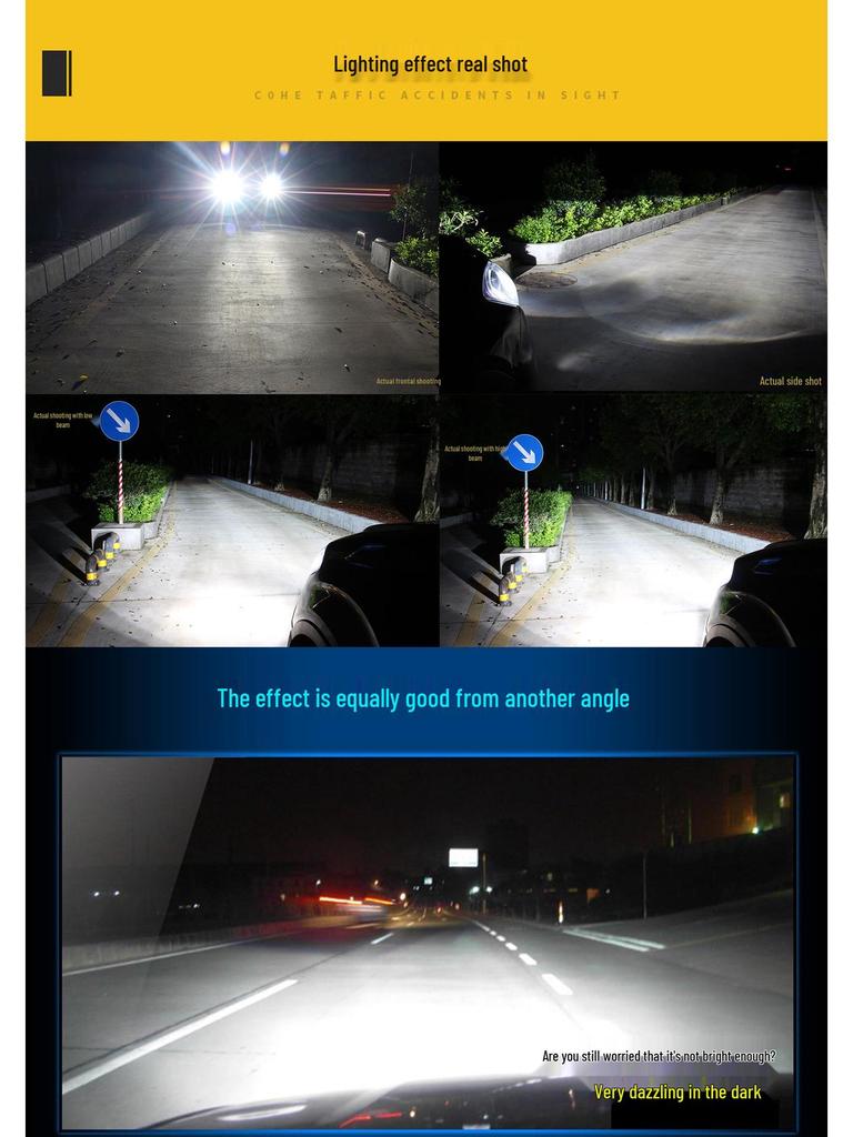 Super Bright LED Car Headlights V03: H4, H7, H11, 9005 Auto Parts