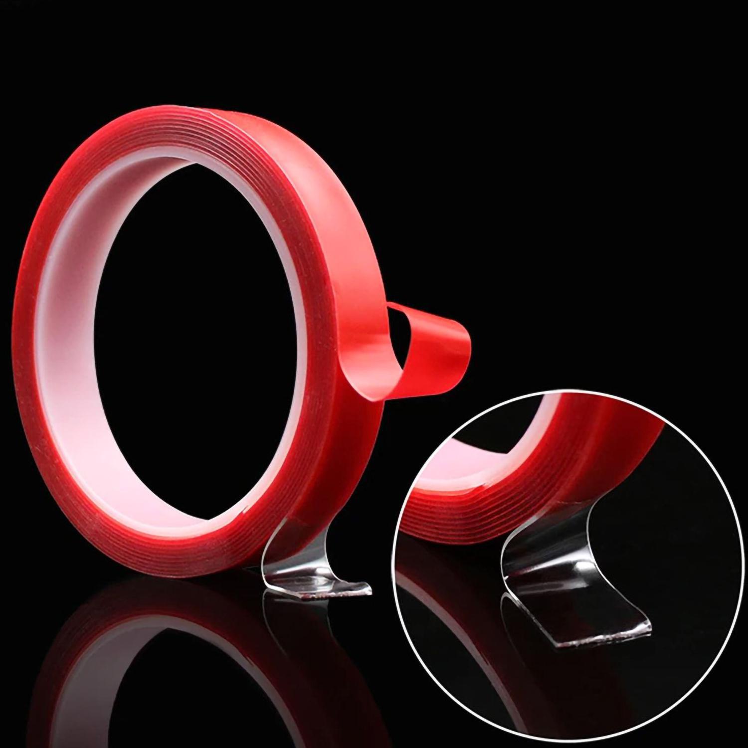 

MegaOtoMarket Двусторонняя прозрачная силиконовая лента водонепроницаемая 5 метров x 10 мм