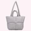 Women Puffy Tote Bag Versatile Quilted Tote Handbags Large Capacity Padded Shoulder Bag Fall Winter Bag