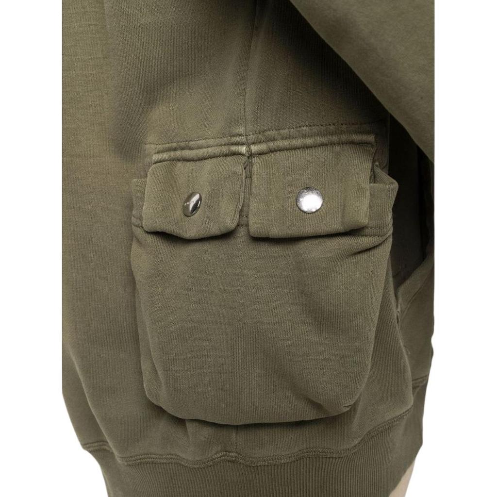 DIESEL Sweatshirts Men's Green Hooded (Non-detachable) Moderate Regular A027380WBAP51F