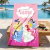 Custom Name Princess Dreams Stylish Digital Printing Beach Towel Quick‑Drying Absorbent Blanket for Beach Pool Gym Travel