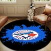 Blue Jays Baseball Season Round mat, Anti-slip Circle Carpet Chair rug For livingroom,Bedroom, doormat home decor Gift Christmas Gifts
