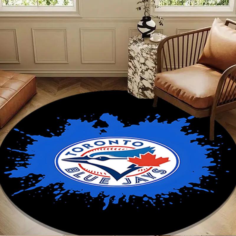 Blue Jays Baseball Season Round mat, Anti-slip Circle Carpet Chair rug For livingroom,Bedroom, doormat home decor Gift Christmas Gifts