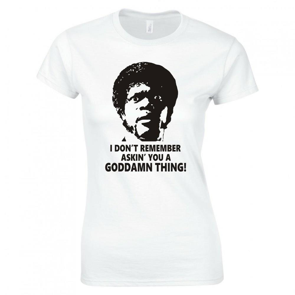 Inspired By Pulp Fiction I Dont Remember Askin You Skinny Fit Tshirt