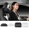 Stylish Suede Car Seat Neck Pillow Soft Anti-slip Seat Headrest Breathable Memory Foam Pillows for Model 3/Y Car Interior