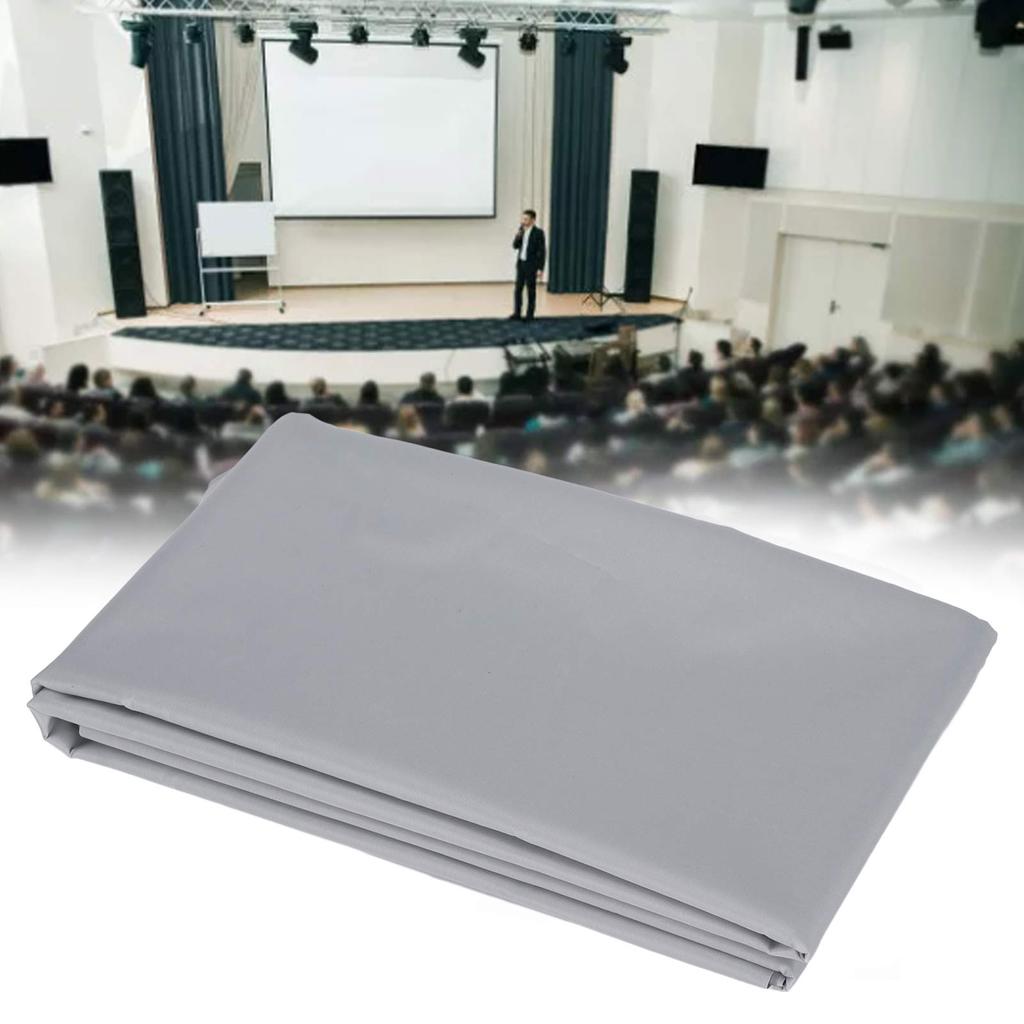 100 Inch Projector Screen Foldable Wrinkle Free Double Sided Premium Material Thick Smooth Surface Projection Screen