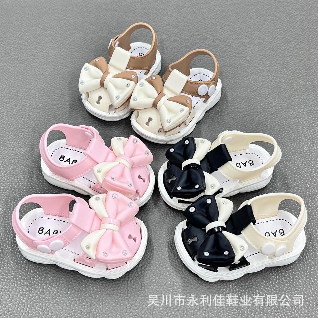 Original Girls' Sandals, Summer Closed-toe Shoes for Girls, Toddlers, Infants, Buckle Walking Shoes