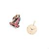Wall Clock Table Sign Acrylic Desktop Decor Wooden Hanging Modern Elegant Pattern Sturdy