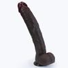 13.18 Inch Realistic Liquid Silicone Dildo with Strong Suction Cup, Soft Flexible Body-Safe Silicone, Waterproof, Discreet Packaging