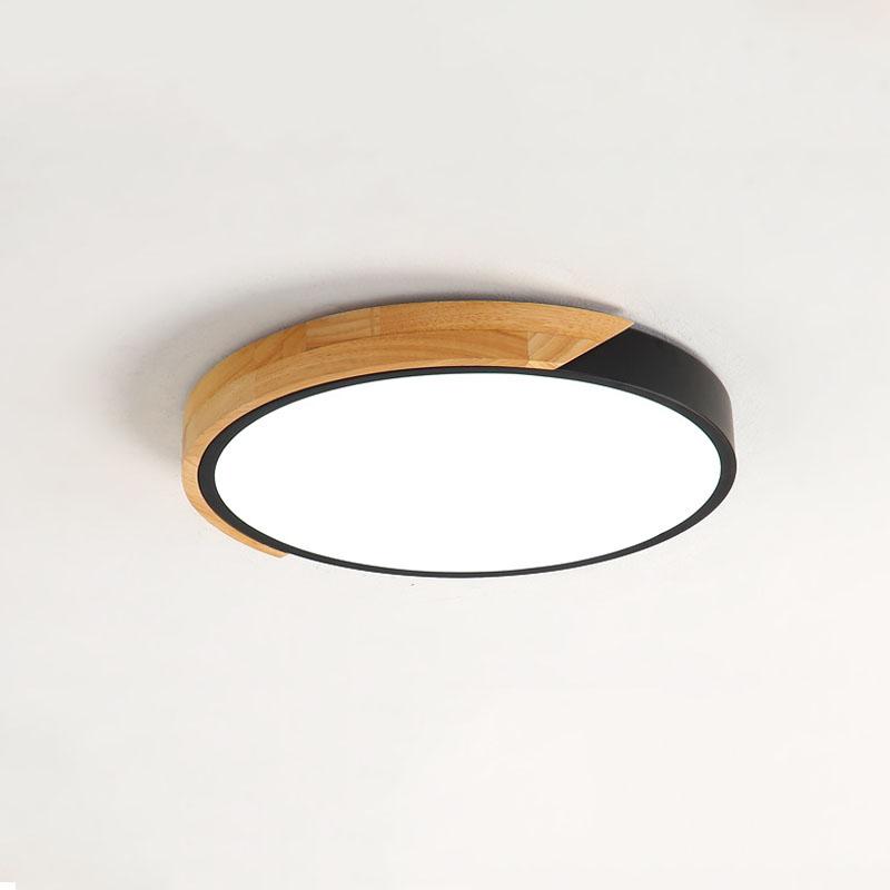 Massivt Tre Macaron Serien Taklampe Husholdnings LED Lysekrone Trefarget Dimmbar Romdekorasjon Nattbordslampe Fargerik Lanterne