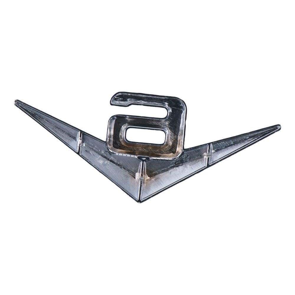 Qicarkey 2pcs 3D V6 Car Emblem Badge Decal Metal Car Logo Emblem Letter Car