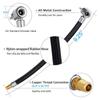 Bike Motorcycle Car Tire Air Inflator Hose Inflatable Pump Extension Tube Adapter Twist Tyre Locking Air Chuck Air Connection