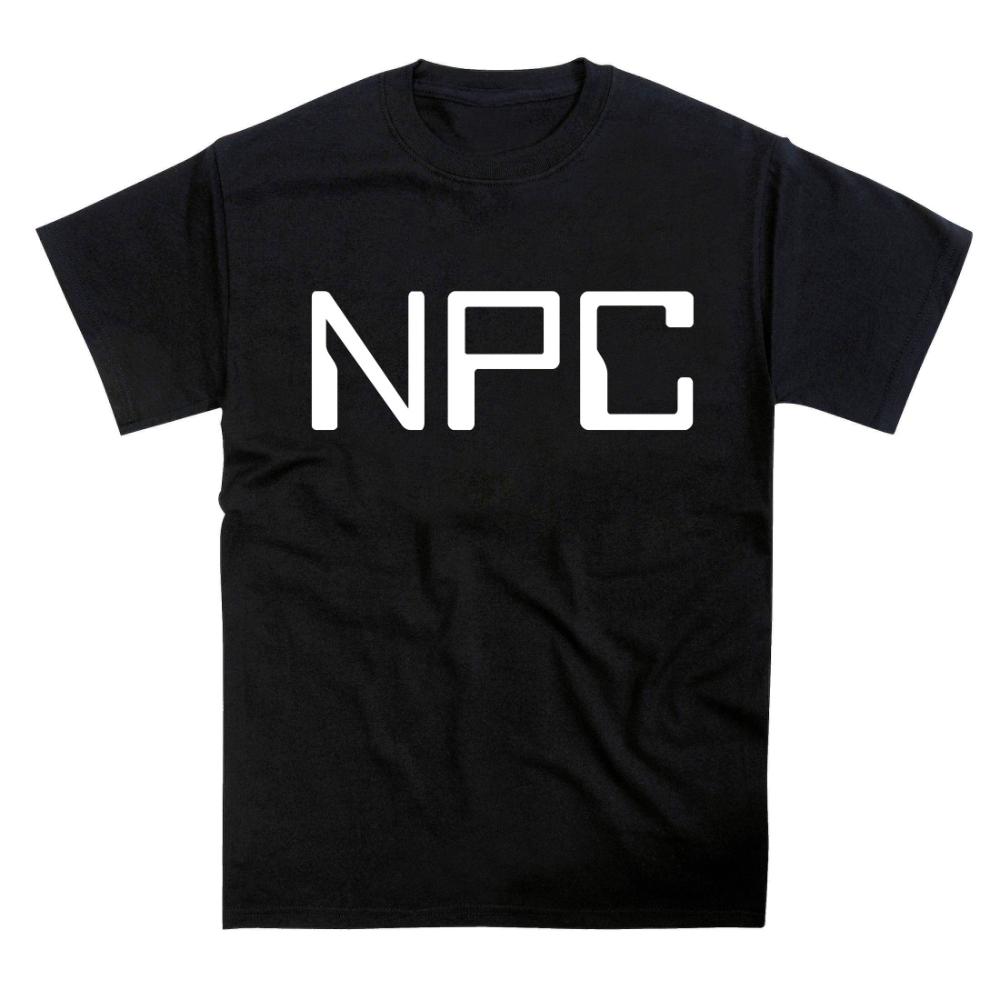 

Футболка с лозунгом NPC Футболка Одежда Одежда с коротким рукавом Одежда с коротким рукавом Мужчины Женщины Всесезонная Мужская Черная футболка Повседневная хлопковая футболка S