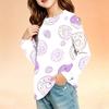 Children's Long Sleeve Round Neck Printed Top with Pockets for Boys and Girls
