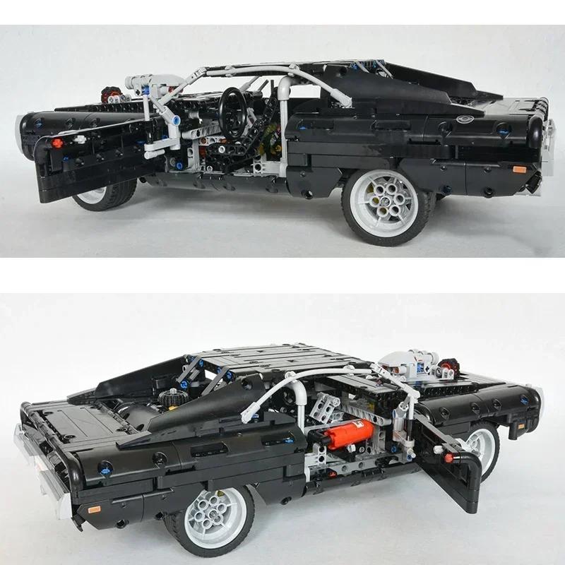 High-Tech Sport Car Dodge Charger Racing Model Bricks Compatible with MOC-42111 Building Blocks Educational Toys for Boys Gifts