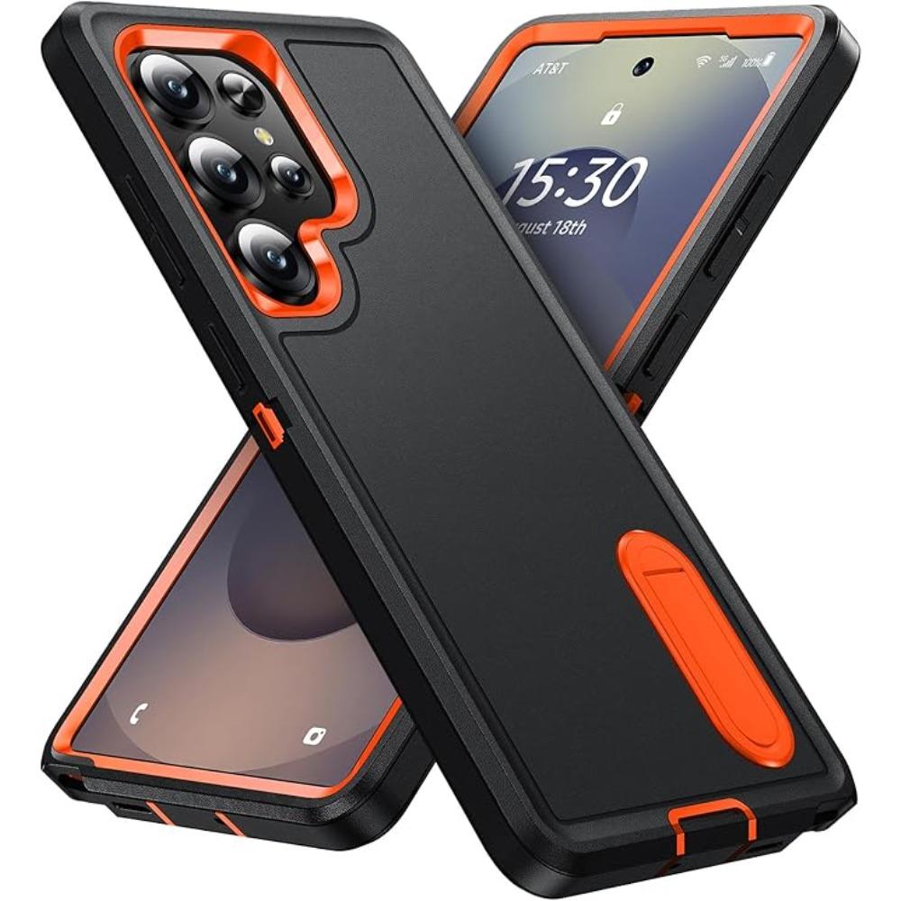 Rugged Military Grade Anti-Drop Matte Case With Kickstand For Samsung Galaxy S26 Plus S25 S24+ S23 FE S22 Ultra Protector Cover