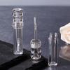 Empty 3.5Ml Transparent Lipgloss Tubes With Silicone Brush Round Cosmetic Lipgloss Tube Clear Lip Balm Bottle Refillable