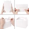 10pcs Versatile Party Favor Boxes Handheld Cake Packing Box Weddings Birthdays Graduations Durable Paper Gift Boxes with Handles