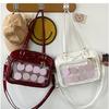 Damska Przezroczysta Torebka na Ramię DIY Ita Bag Dziewczęca Urocza Torebka Crossbody do Szkoły
