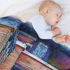 Meyer May House Sketched Throw Blanket Cozy Napping Blanket Gift For Mom Dad