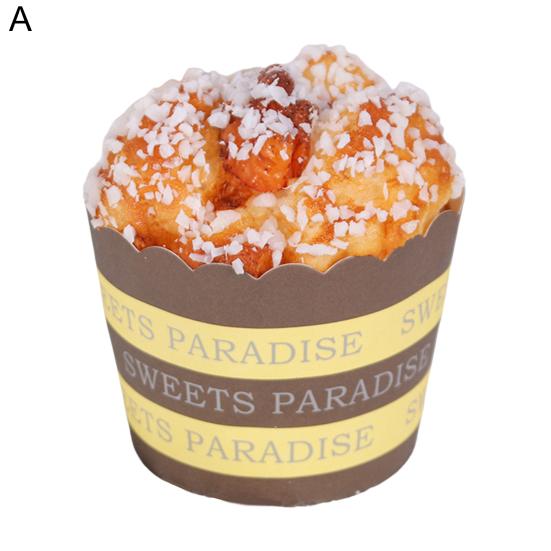 Simulation Cupcake Realistisch Aussehend Wasserdichtes Kunstleder Falscher Cupcake Lebensmittelmodell Küchenspielzeug Dekoration Partyzubehör