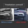 YIWANG Stainless Steel Exhaust Muffler Tail Tip Pipe Trim Cap Cover Frame 2Pcs For Mercedes Benz GLE GLC GLS W167 X253 X167 2019 2020 Auto