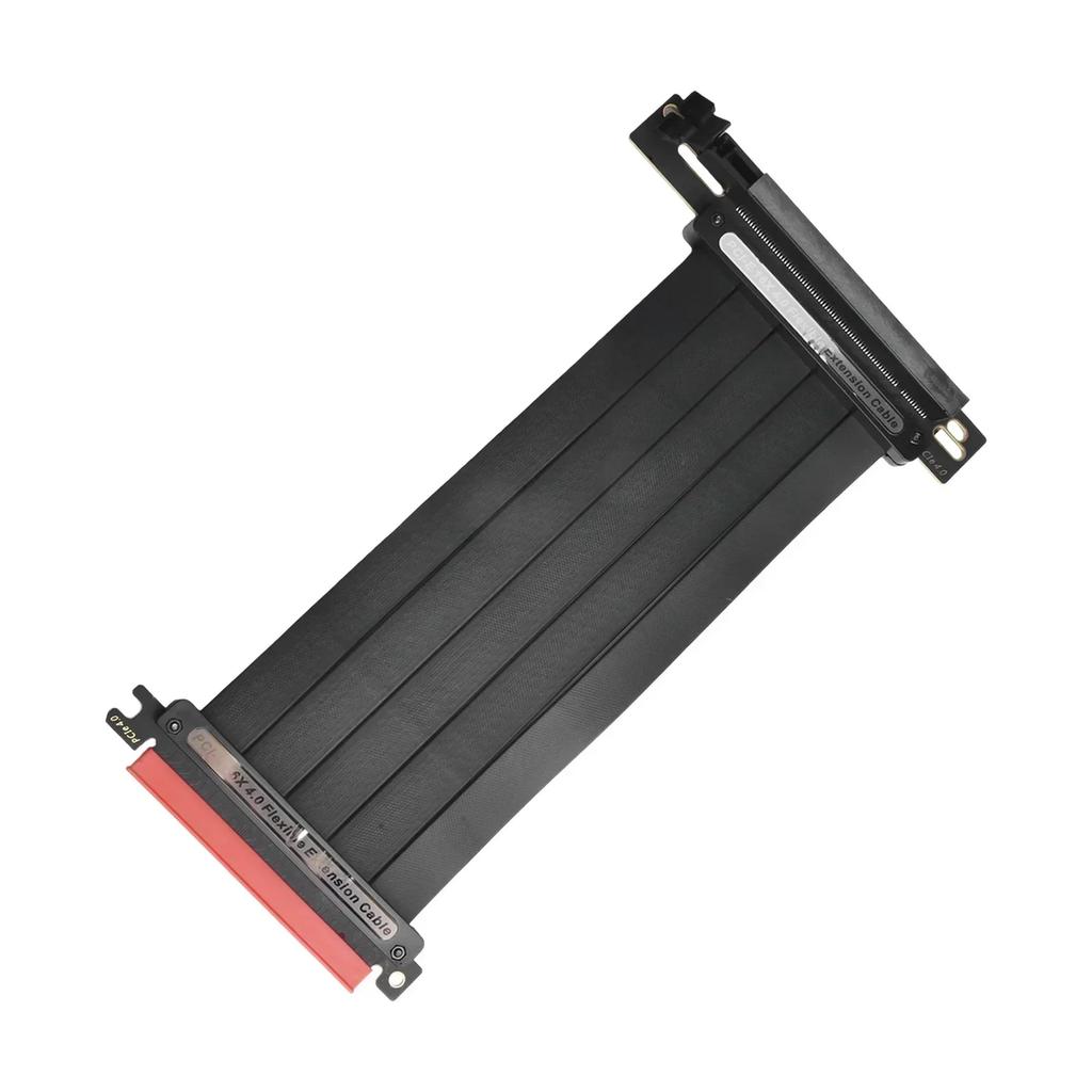 TEUCER PCI-E 4.0 X16 Riser Cable Video Card E M I Shielded High-Speed Flexible Extender PCI Express Gen 4 GPU Extension Cord