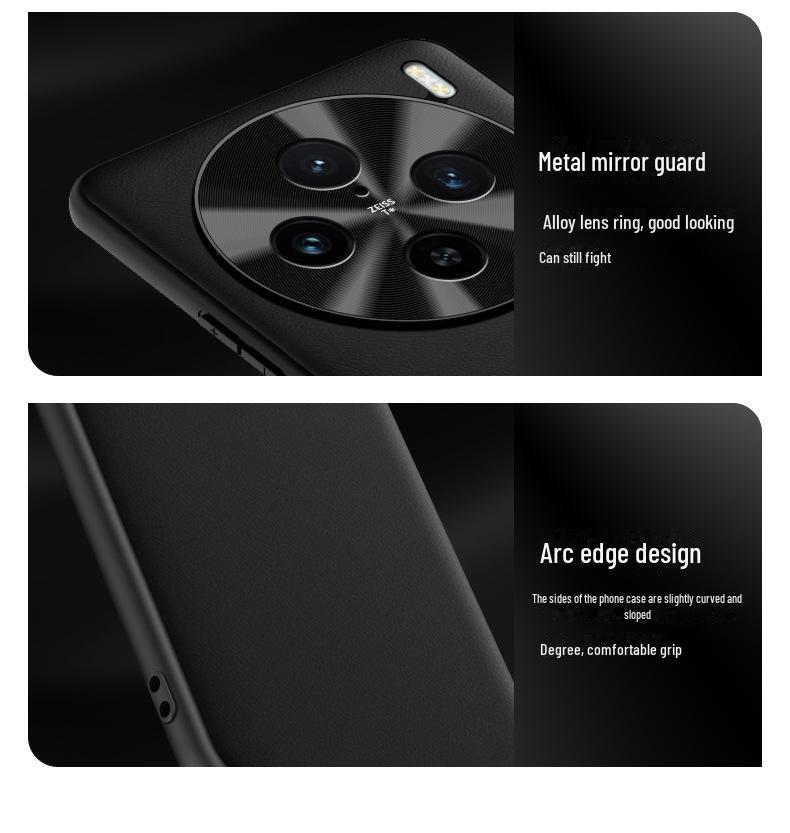 Protective Liquid Leather Case for Vivo X100spro, Anti-fall, One-piece Design.