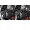 Real Carbon Fiber Steering Wheel Cover Trim For Jaguar F-TYPE 2013-