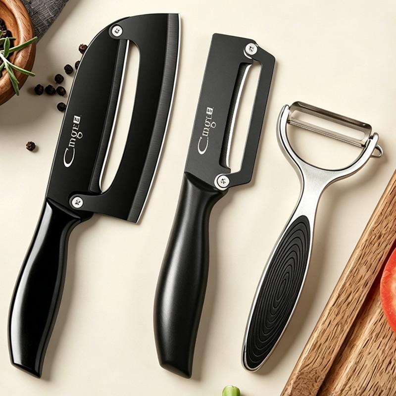 Multi-Function Kitchen-Specific Peeler for Slicing Fruit and Vegetables with Steel Handle Stainless Steel Kitchen Peeler