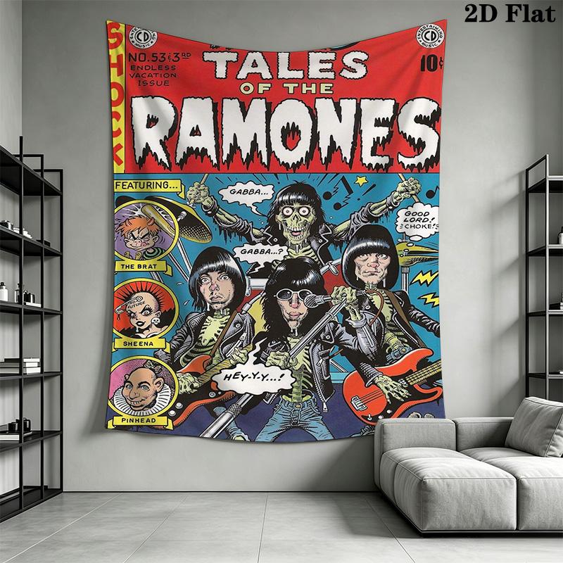 Ramones: Strange Talk Pattern Home Decor Tapestry, Wall Hanging, Decorative RV Wall Cloth.ZGT0914075