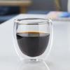 Cană din sticlă termoizolată cu perete dublu, 5 dimensiuni, căni de cafea espresso, cană de bere lucrată manual, ceai, sticlă de lapte, cești de sticlă de whisky, vase de băutură