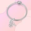 S925 Silver Butterfly Sparkling Flower Iris Tulip Lavender Sunflower Beads Fit Original  Bracelet DIY Bead Women Jewelry