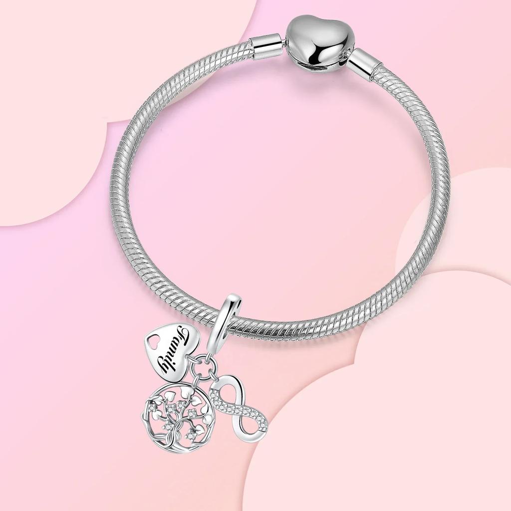 S925 Silver Butterfly Sparkling Flower Iris Tulip Lavender Sunflower Beads Fit Original  Bracelet DIY Bead Women Jewelry