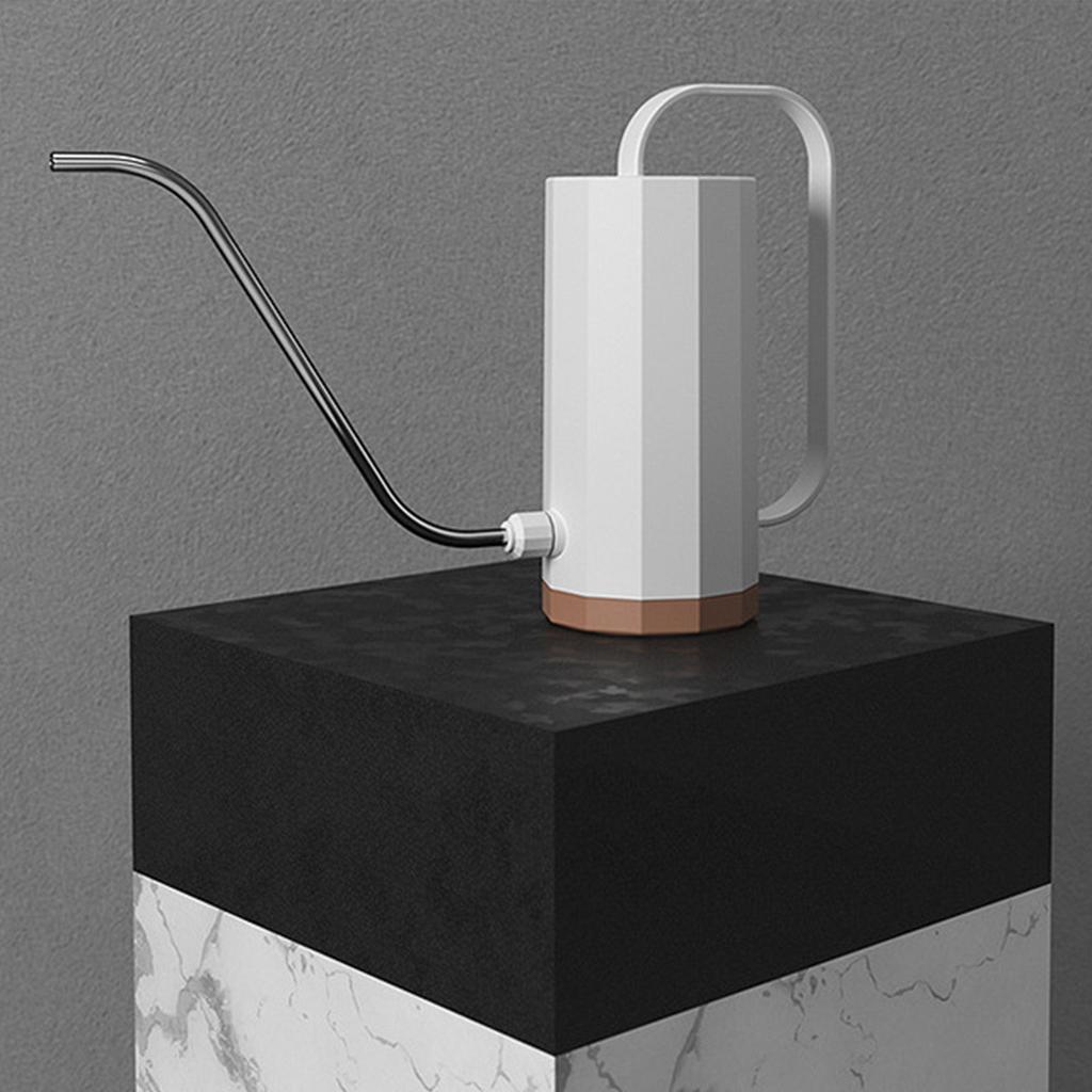 Watering Pot Plastic Horticultural Potted Flower Nordic Style Watering Can with Long Curved Nozzle